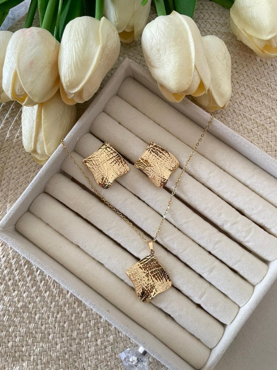 Parure "Carré Abstrait"