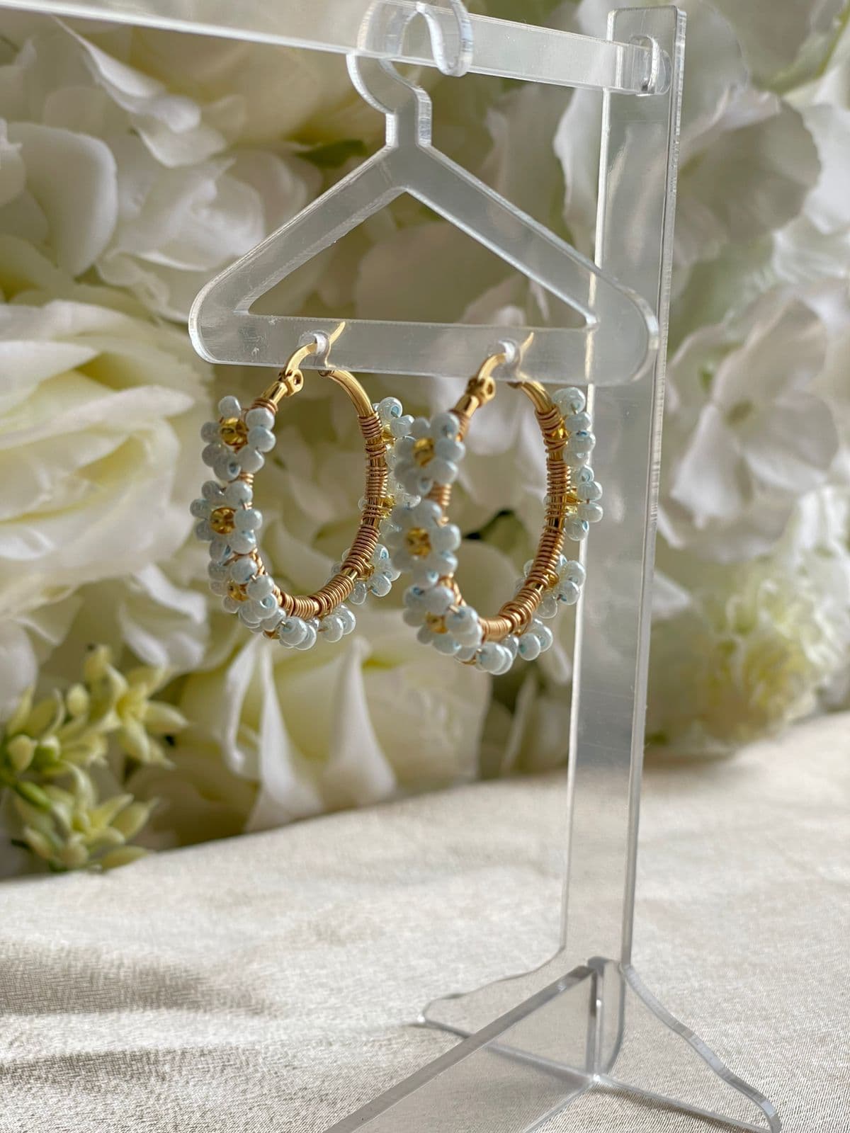 Boucles "Daisy Garden - blue"