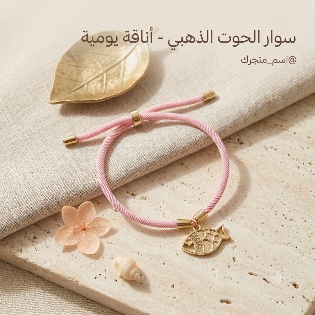bracelet poisson dore