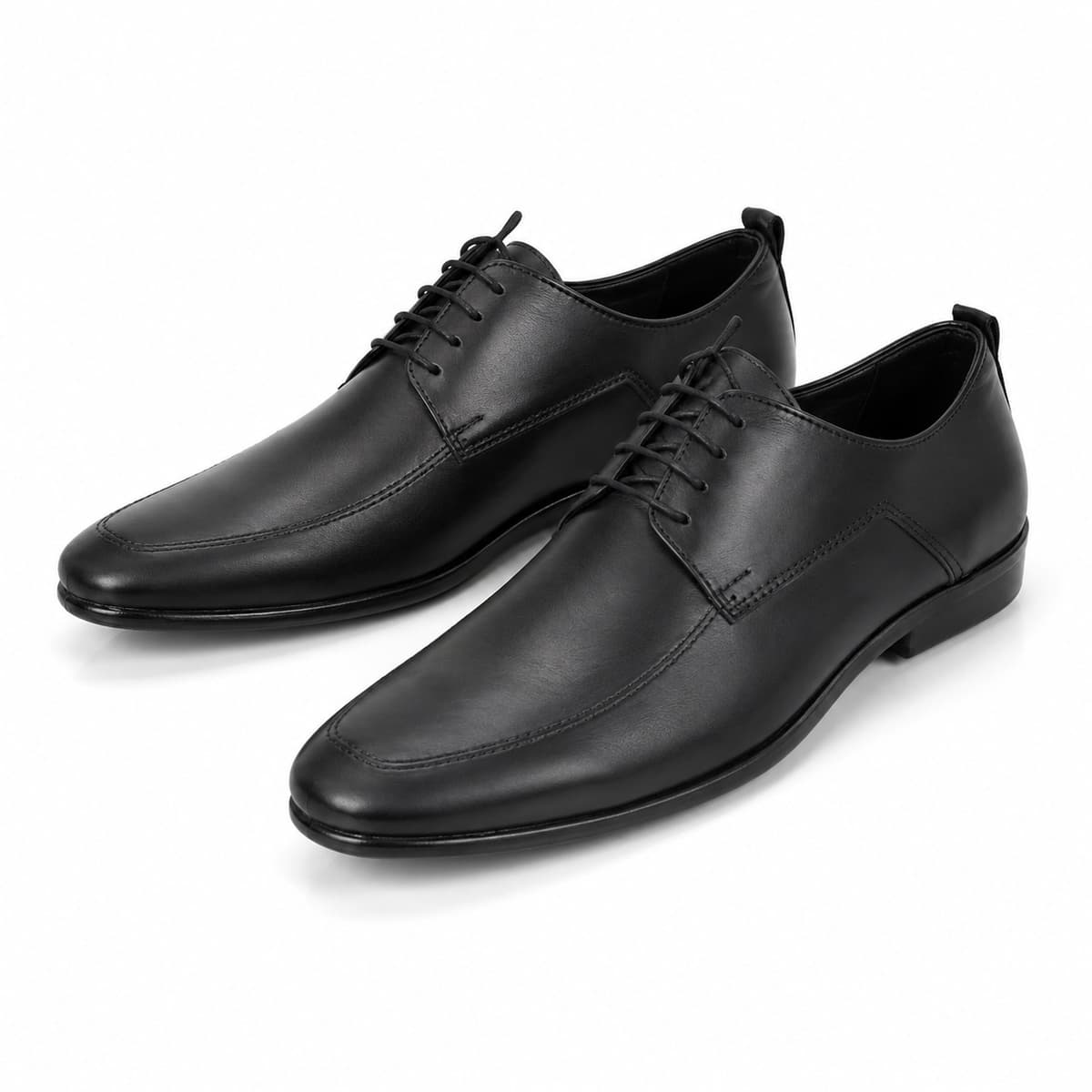 Chaussures Homme en Cuir Noir Ă Lacets â ModĂšle ĂlĂ©gant et Classique RĂ©f. 380