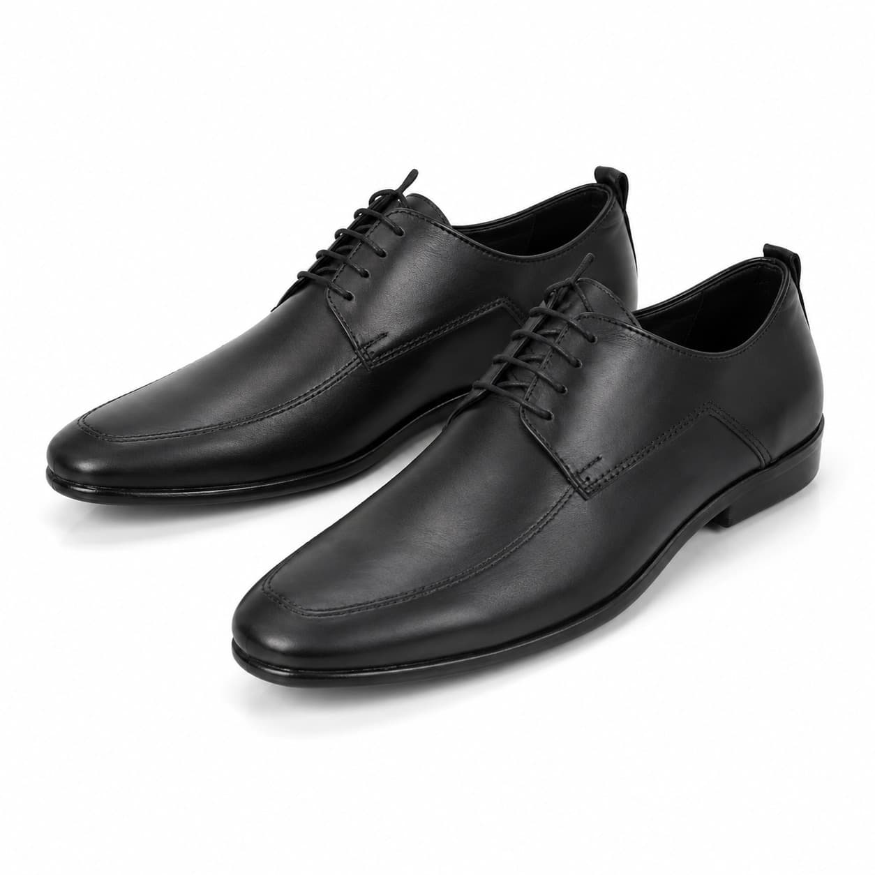 Chaussures Homme en Cuir Noir à Lacets – Modèle Élégant et Classique Réf. 380
