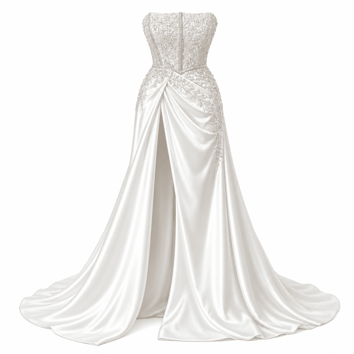 Robe de Mariage Femme Haute Couture – Robe Élégante Brodée à la Main