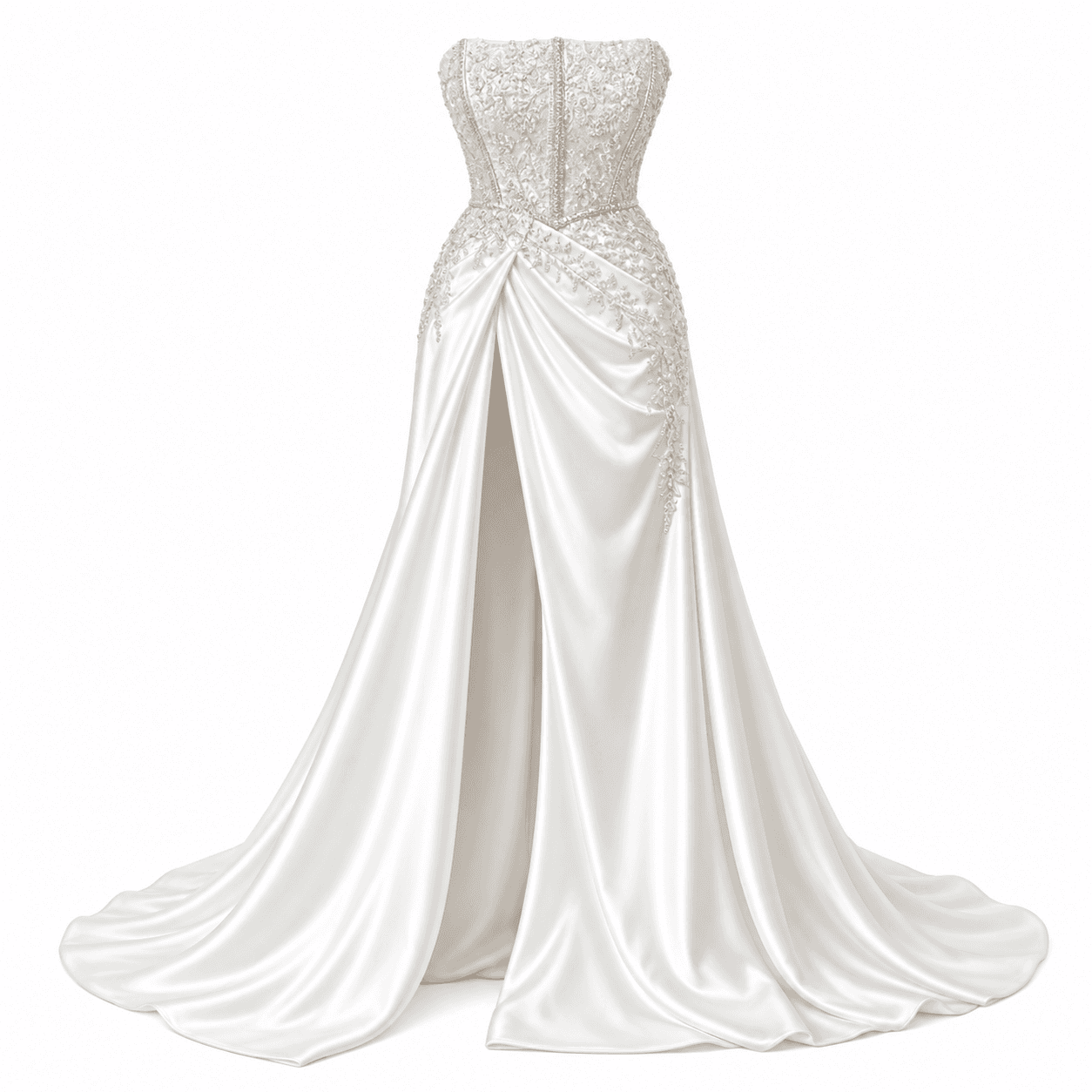 Robe de Mariage Femme Haute Couture – Robe Élégante Brodée à la Main