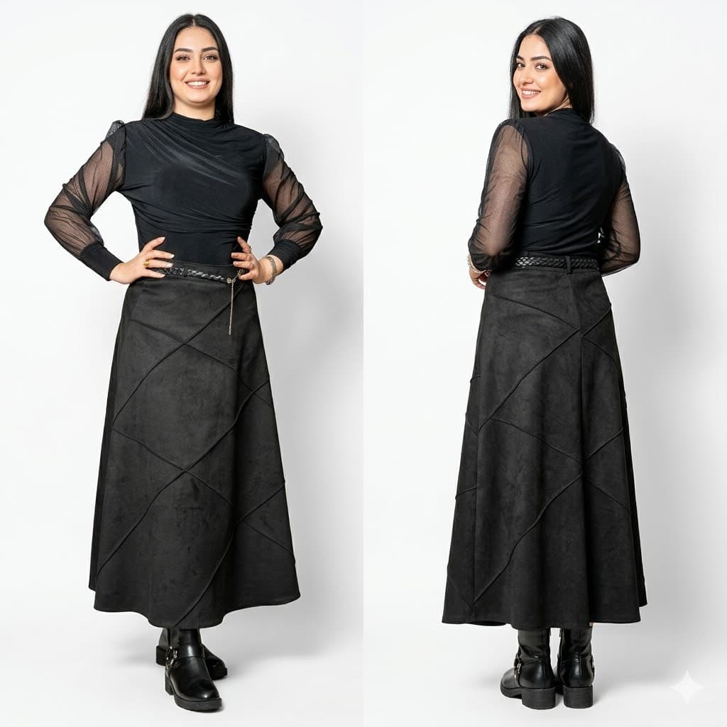 Jupe en Faux Daim – Élégance Veloutée & Style Tendance