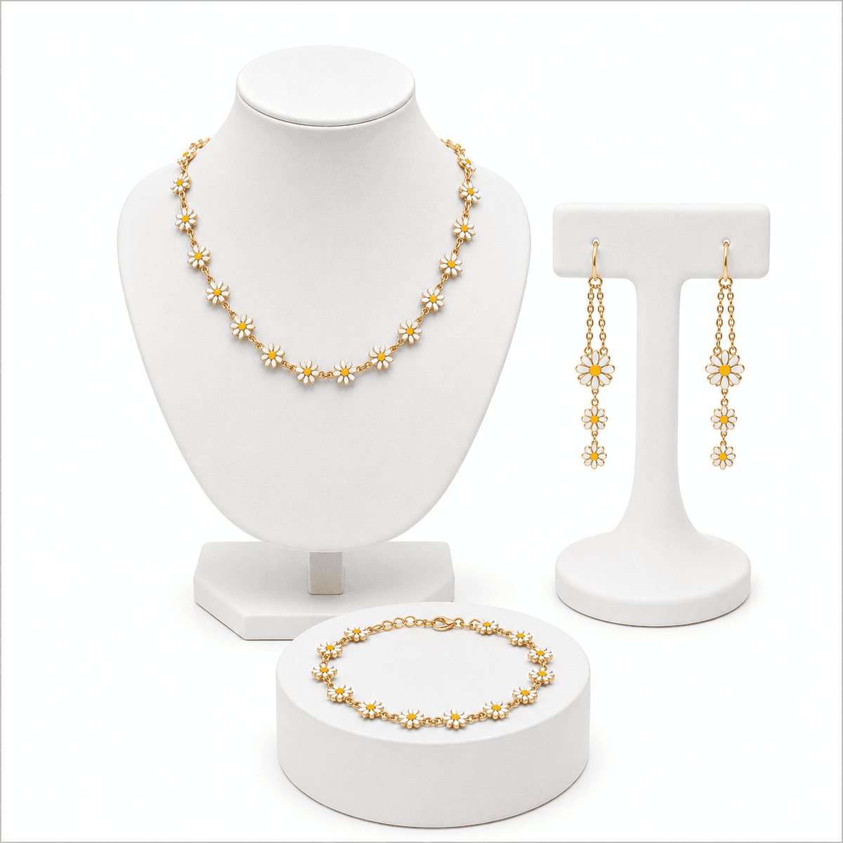 Parure Femme Tulipe – Collier et Bracelet Élégants