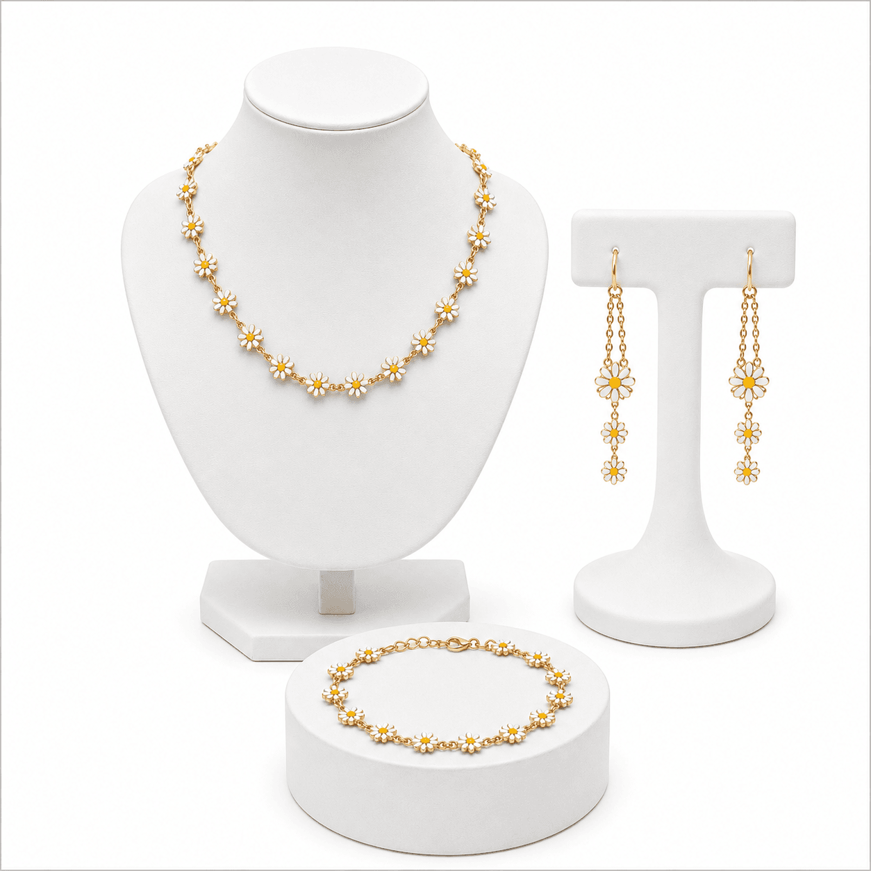 Parure Femme Tulipe – Collier et Bracelet Élégants