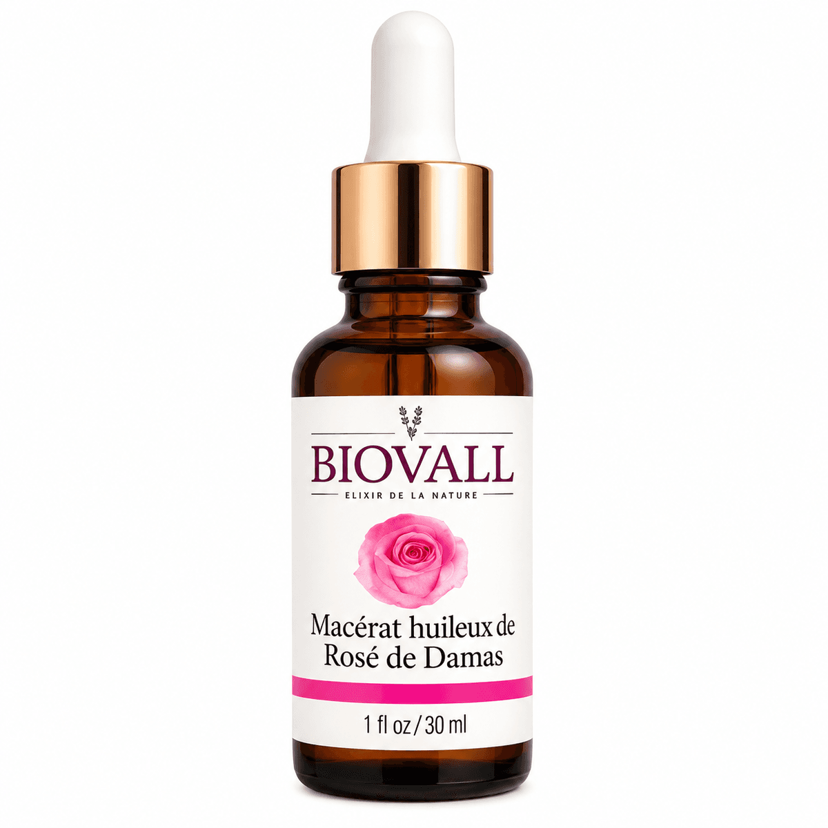 Huile de Rose de Damas – Soin Naturel Hydratant et Nourrissant pour la Peau