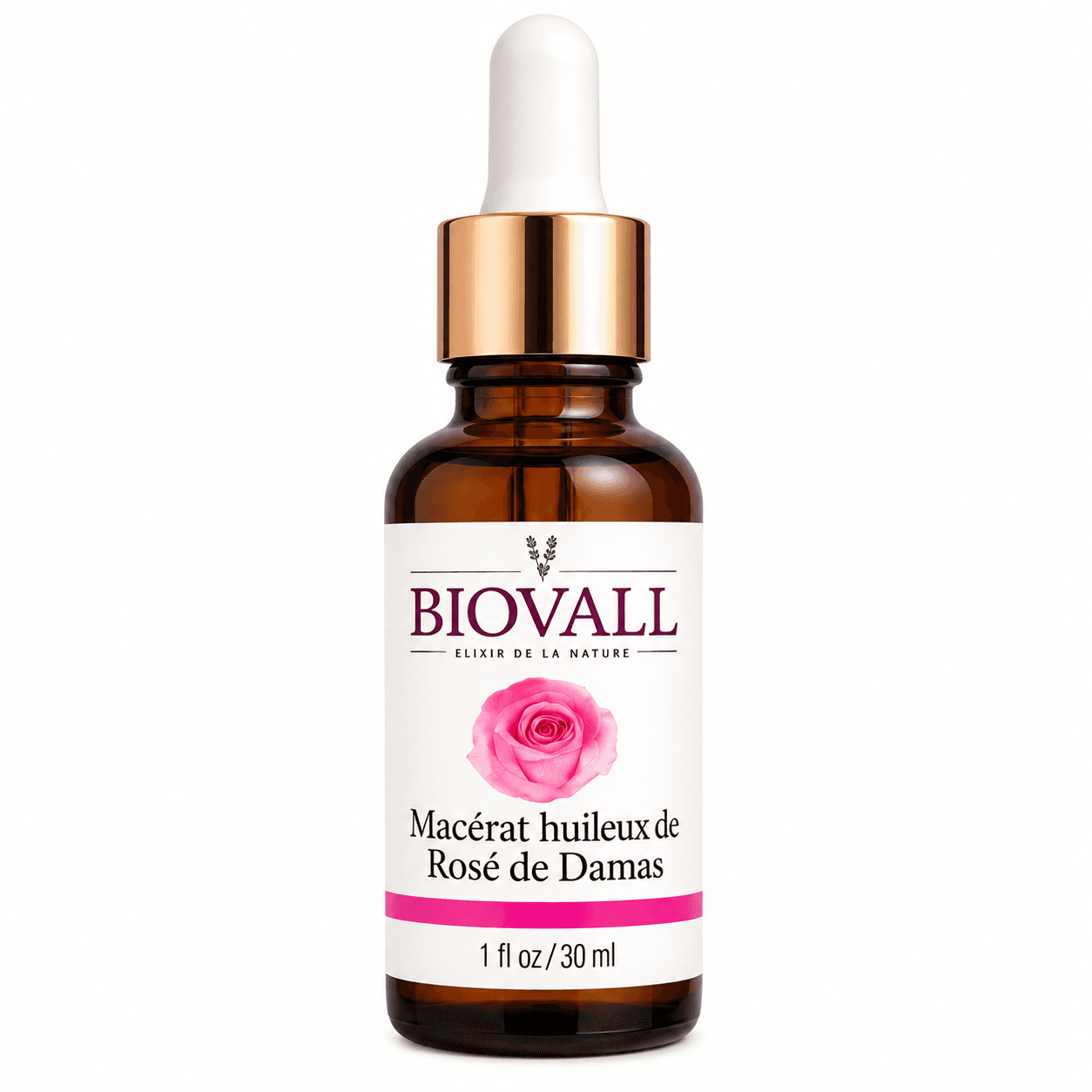 Huile de Rose de Damas – Soin Naturel Hydratant et Nourrissant pour la Peau