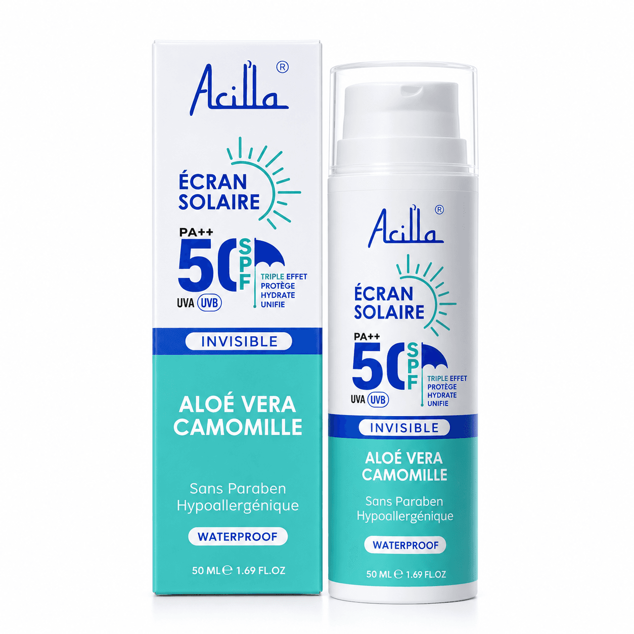 Écran Solaire Triple Invisible SPF 50++ – 50 ml