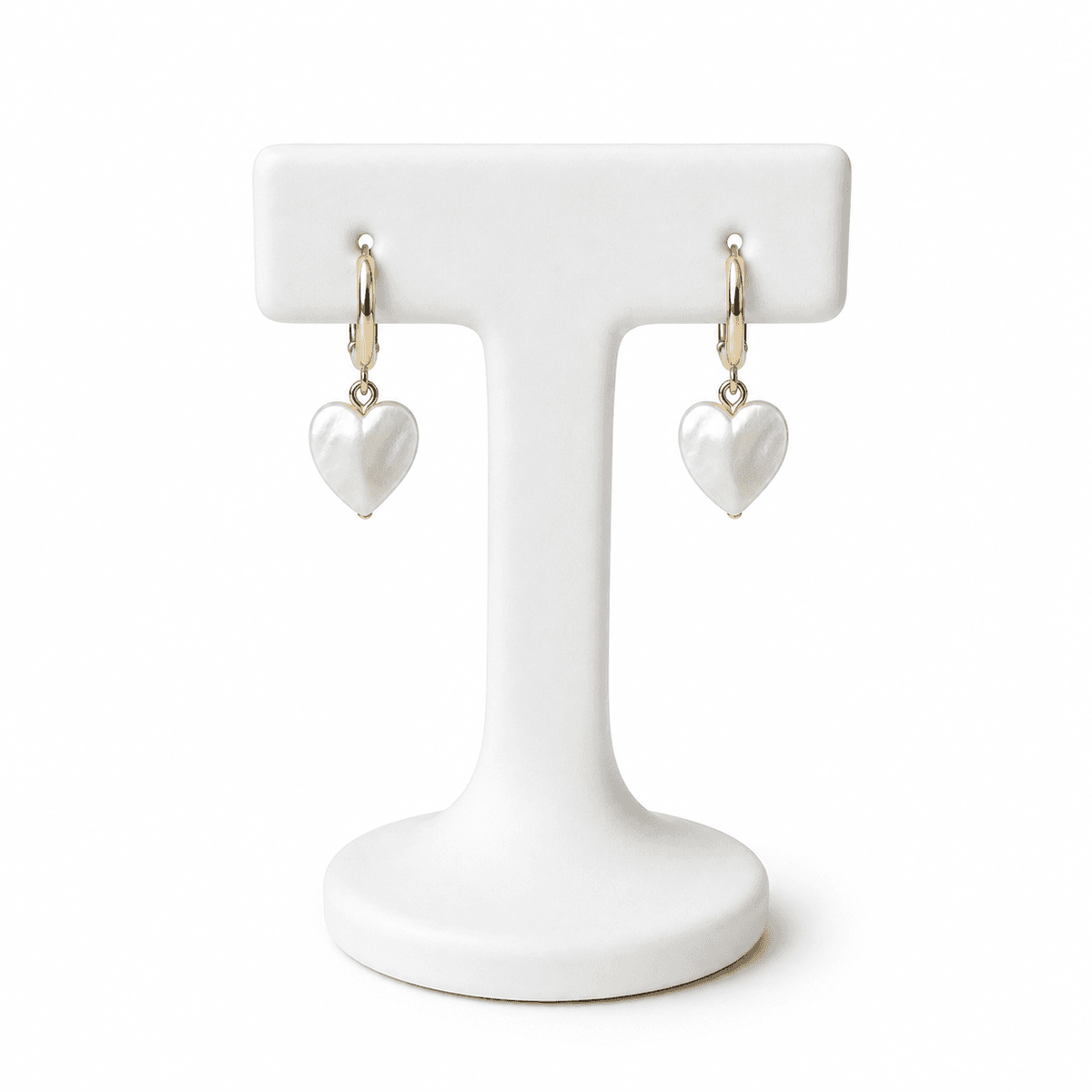Boucles dâOreilles CĆur Blanc Femme â Bijoux ĂlĂ©gants et Romantiques