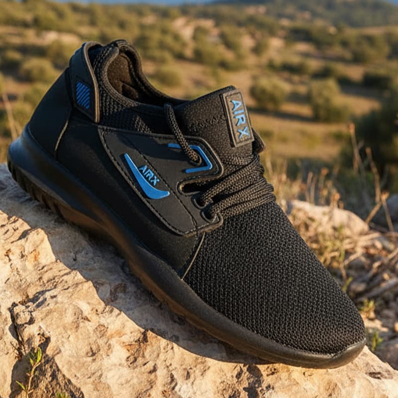 Air-x Sigle Bleu avec lacets - confortable et souple - Unisexe