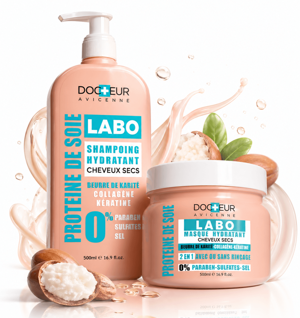 DOCTEUR PACK SHAMPOING ET MASQUE CHEVEUX SECS 500ML