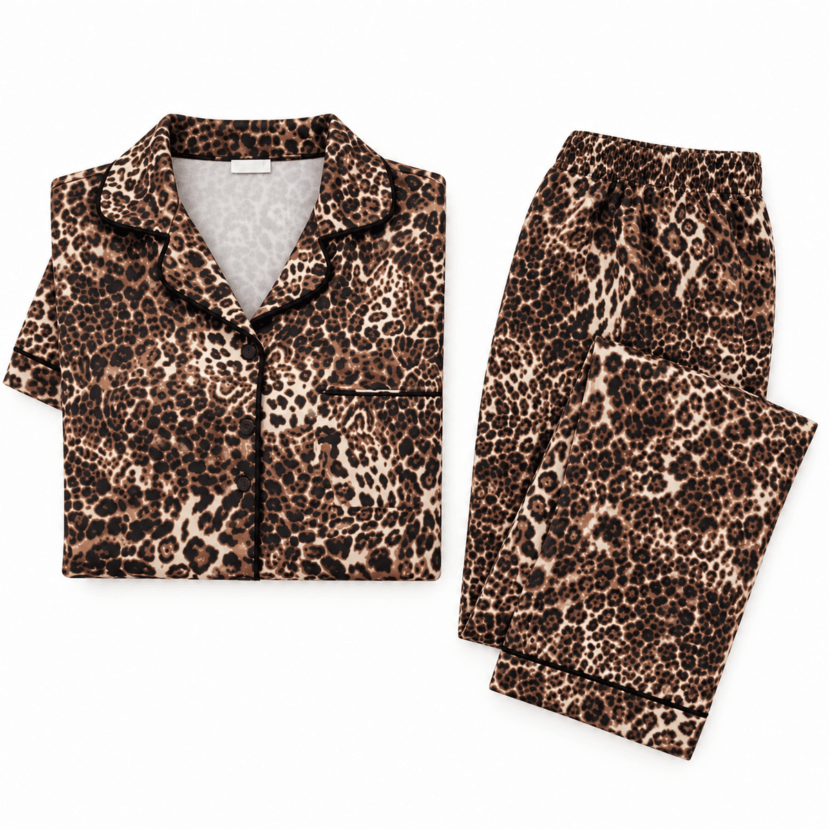 Pyjama Femme Chocolat – Ensemble de Nuit Élégant et Confortable