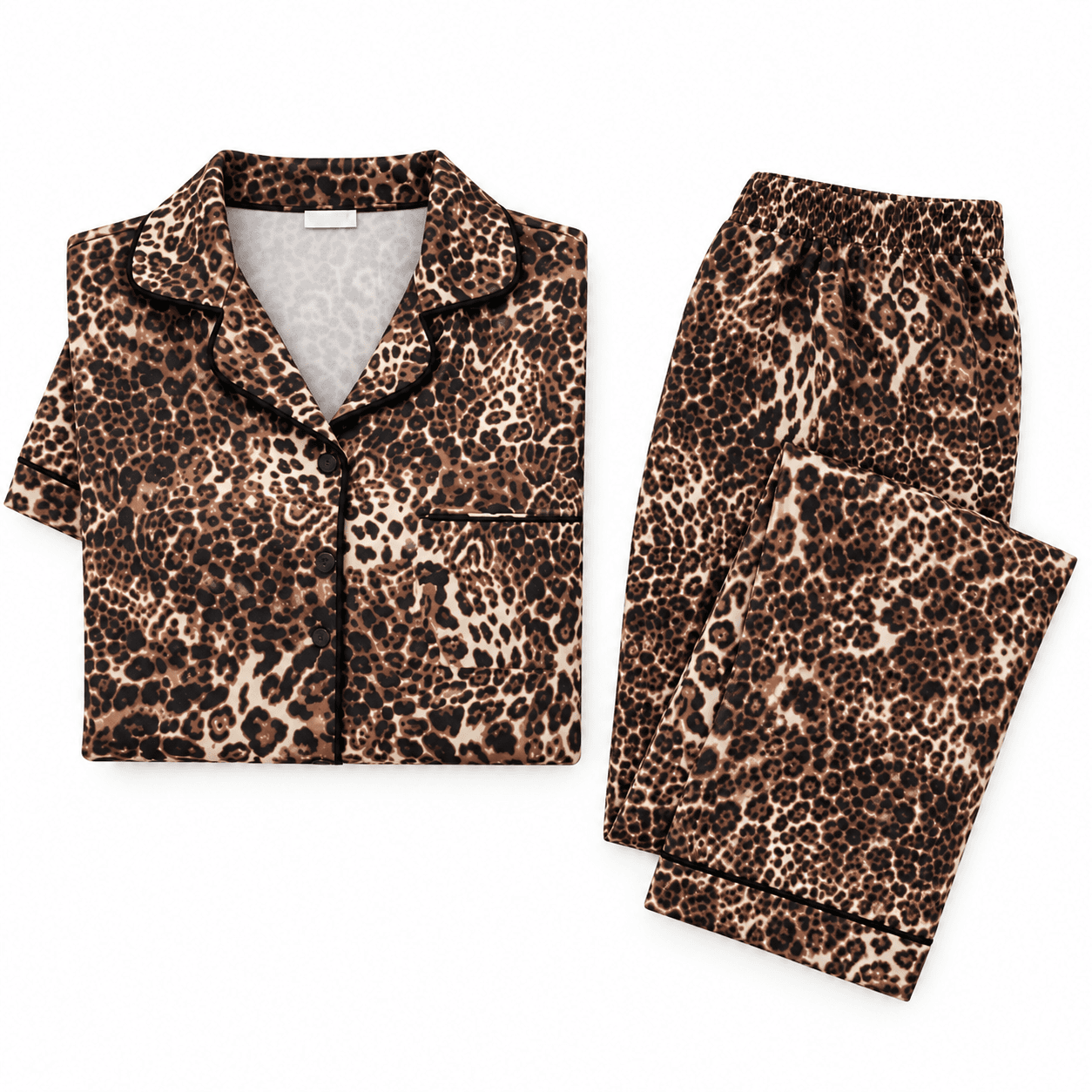 Pyjama Femme Chocolat – Ensemble de Nuit Élégant et Confortable