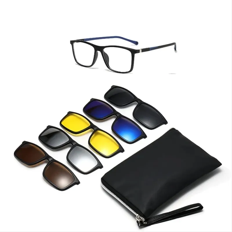 Lunettes 6 En 1 Monture Et 5 Appliques Polarisées