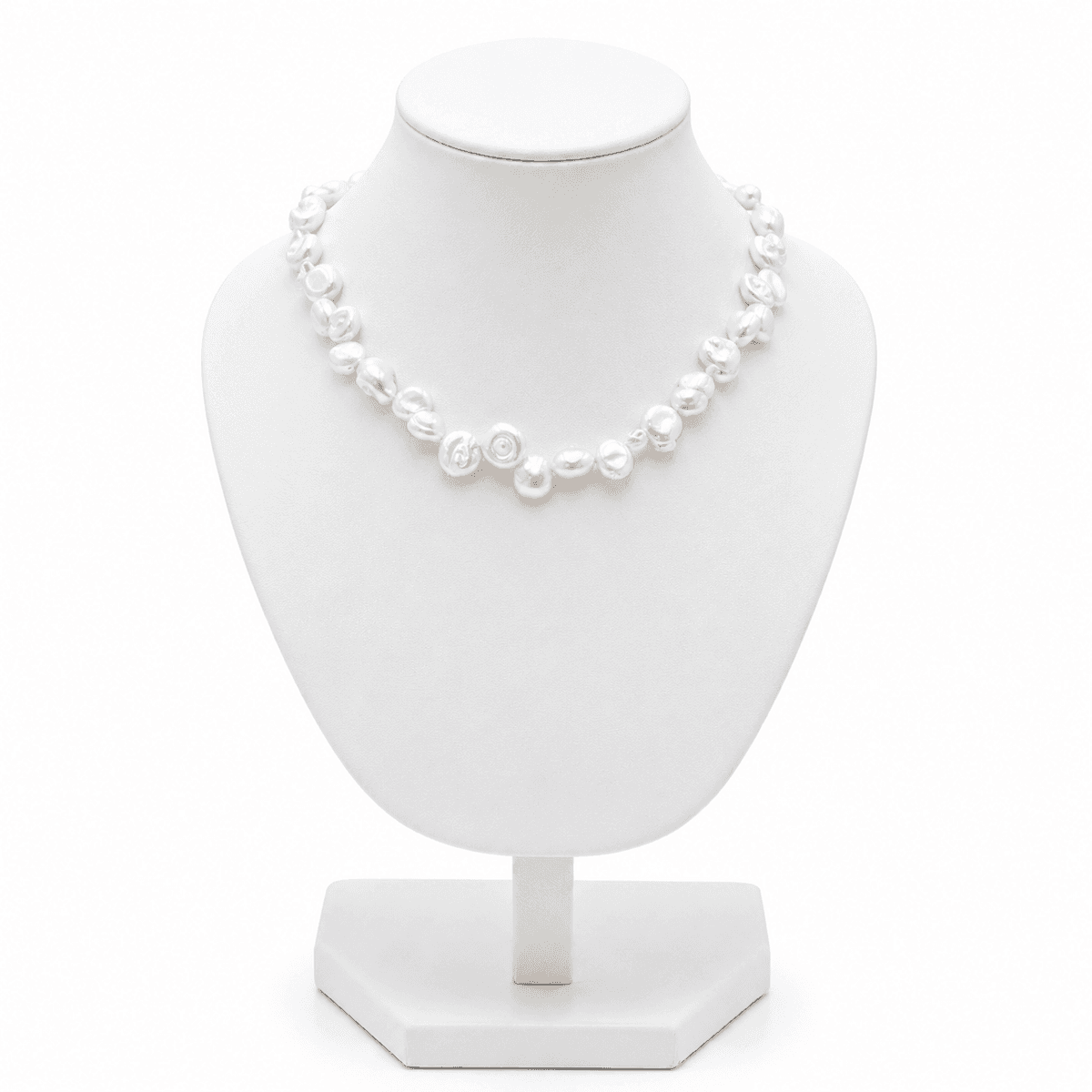 Collier Femme en Perles Baroques dâEau Douce Blanches â Bijou Floral Artisanal