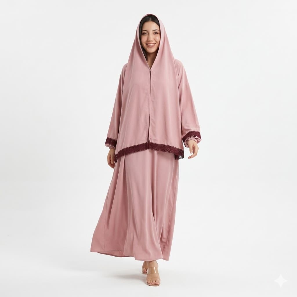 Jilbab de Prière 2 en 1 – Élégance & Confort pour Ramadan ✨