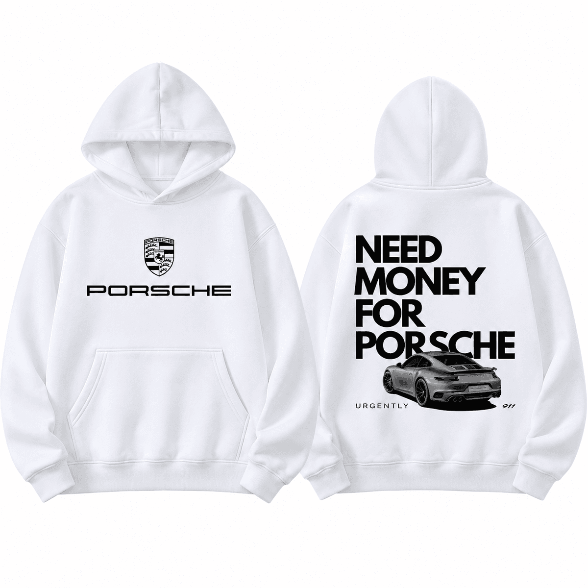 T-Shirt Porsche Homme – T-Shirt Casual avec Design Automobile Tendance