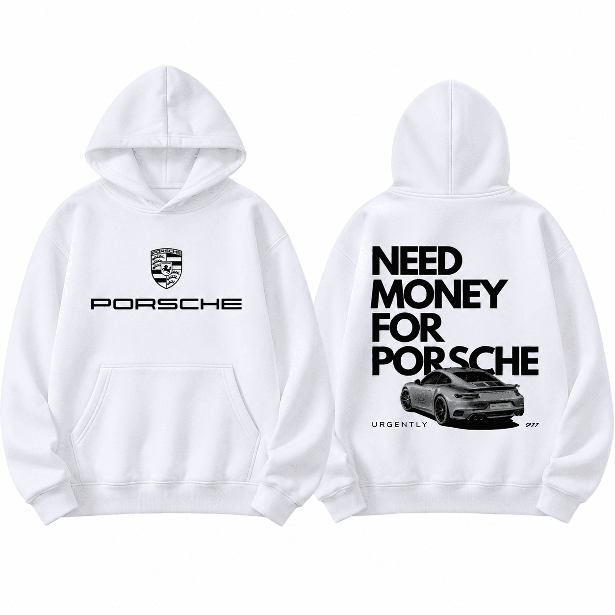 T-Shirt Porsche Homme – T-Shirt Casual avec Design Automobile Tendance