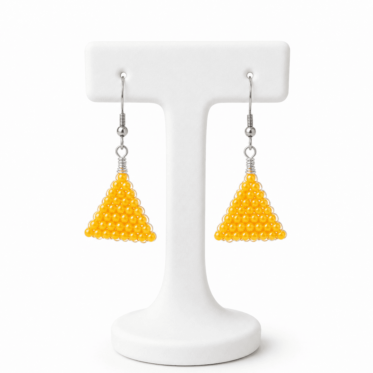 Boucles dâOreilles Femme Fait Main en Acier Inoxydable et Perles â Jobijo