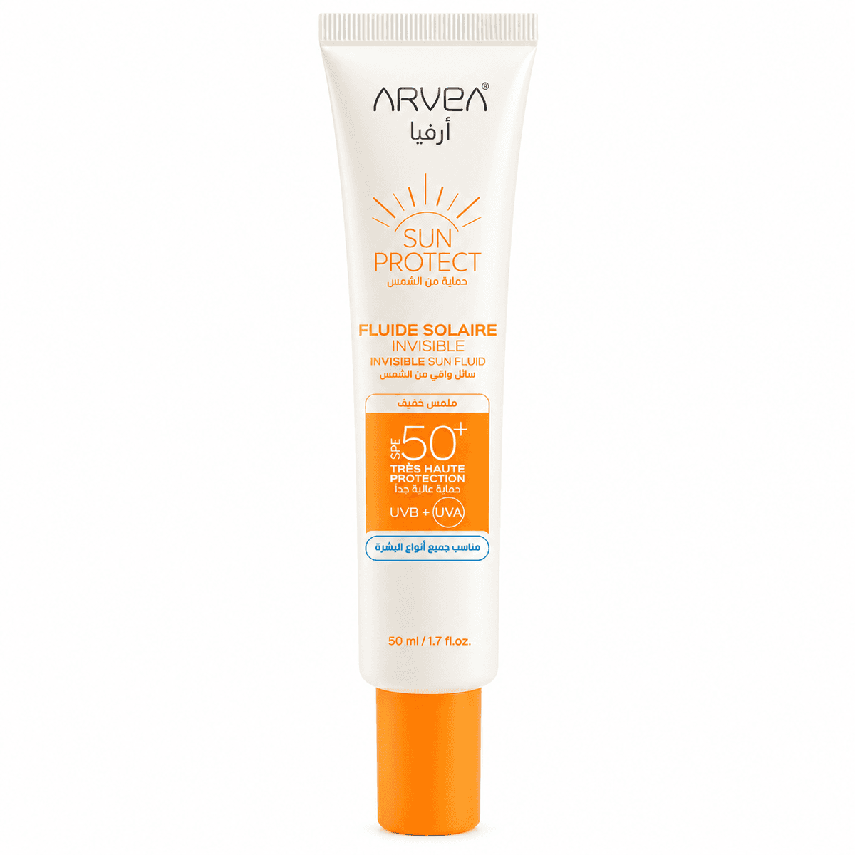 Fluide Solaire Invisible SPF 50+ Sun Protect - ( Pour les hommes ) - 50 ml