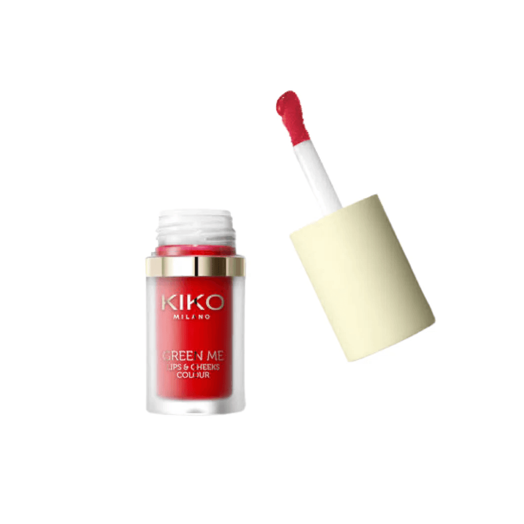 Kiko Milano Green Me Rouge à lèvres et joues « 01 Rouge Tulipe »