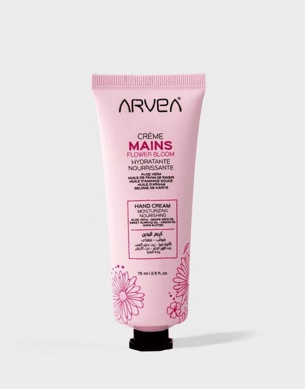 Crème main Flower Bloom - Huile d’amande douce & Huile de pépin de raisin - 75 ml