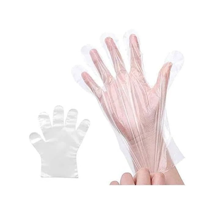 Lot de 100 Gants Jetables en Plastique PE Épais – Taille L – Gants de Protection Polyvalents