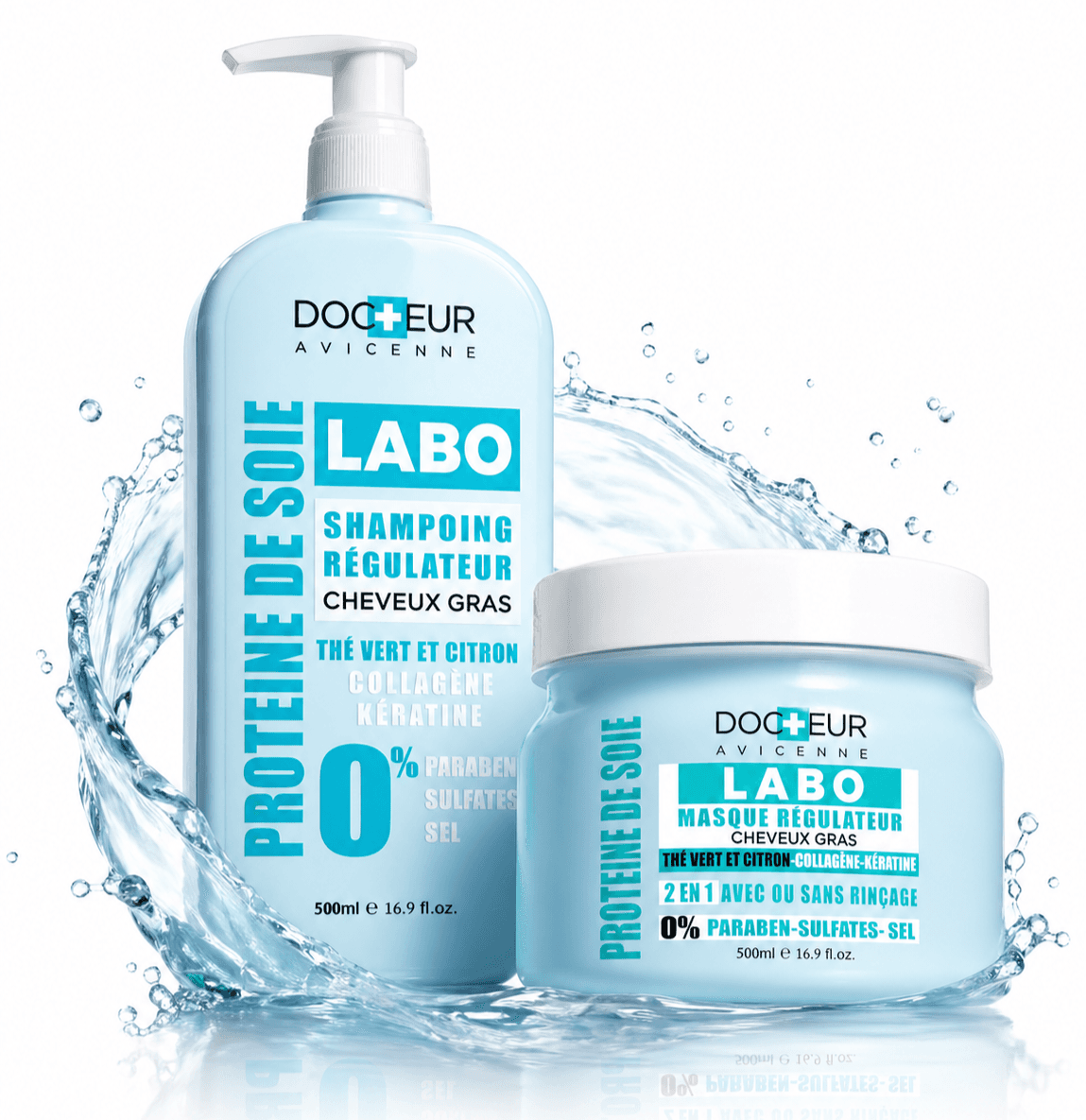 DOCTEUR PACK SHAMPOING ET MASQUE CHEVEUX GRAS 500ML